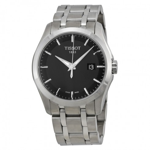 Tissot Couturier Black Dial Stainless Steel Men's Watch T0354101105100 watches