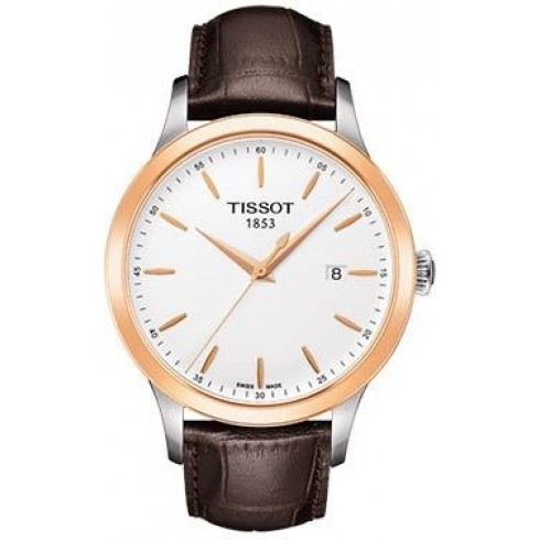 Tissot Couturier White Dial Brown Leather Men's Watch T9124104601100 watches