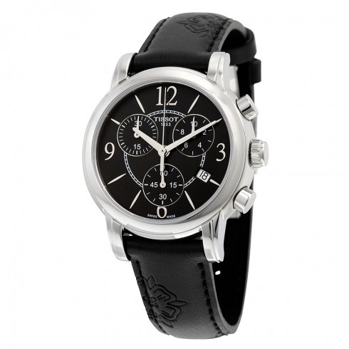Tissot Dressport Black Dial Black Synthetic Strap Stainless Steel Case Ladies Watch T0502171705700 watches