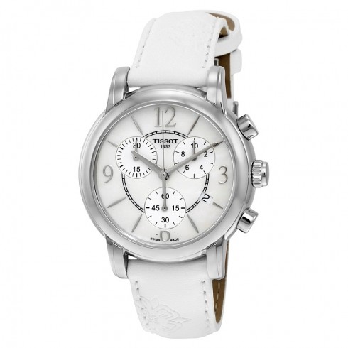 Tissot Dressport Mother Of Pearl Dial White Synthetic Ladies Sports Watch T0502171711700 watches