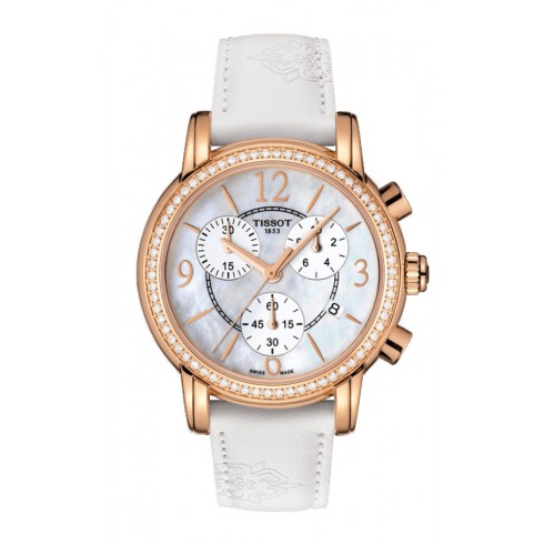 Tissot Dressport White Mother Of Pearl Dial White Synthetic Band Ladies Watch T0502176711701 watches