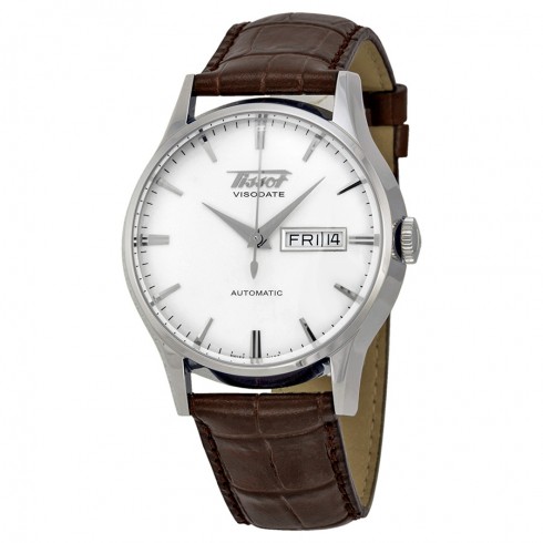 Tissot Heritage Visodate Automatic Silver Dial Brown Leather Men's Watch T019.430.16.031.01 watches