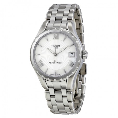 Tissot Lady 80 Automatic White Mother of Pearl Dial Stainless Steel Ladies Watch T0722071111800 watches