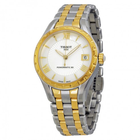 Tissot Lady 80 Automatic White Mother of Pearl Dial Two-tone Ladies Watch T0722072211800 watches