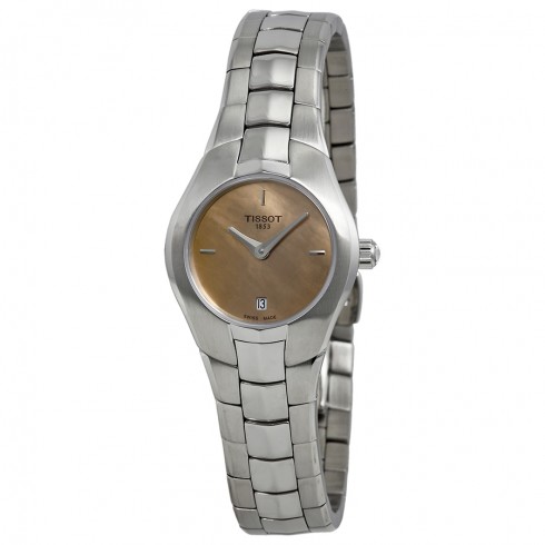 Tissot Lady Round Orange Dial Stainless Steel Ladies Ladies Watch T0960091143100 watches
