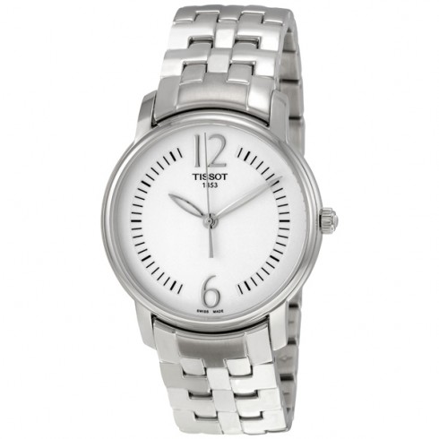 Tissot Lady Round Silver Dial Stainless Steel Ladies Watch T0522101103700 watches