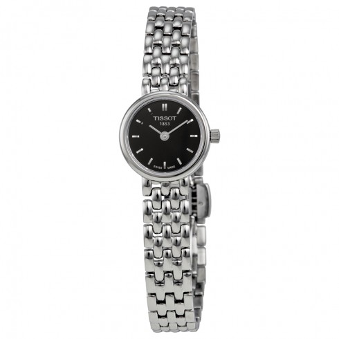 Tissot Lovely Black Dial Stainless Steel Ladies Watch T0580091105100 watches