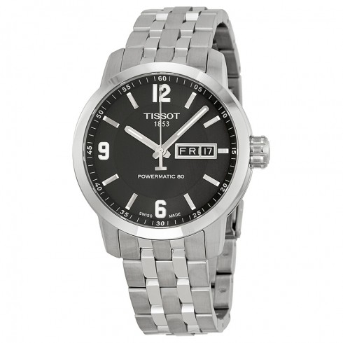 Tissot Powermatic 80 Black Dial Stainless Steel Men's Watch T0554301105700 watches