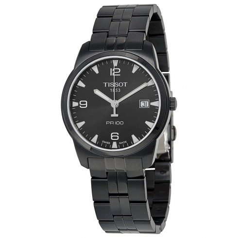 Tissot PR 100 Black Steel Men's Watch T049.410.33.057.00 watches
