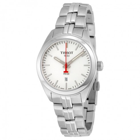 Tissot PR 100 NBA Special Edition Silver Dial Stainless Steel Ladies Watch T1012101103100 watches