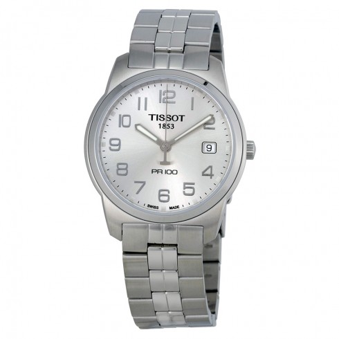 Tissot PR 100 Silver Dial Bracelet Men's Watch T0494101103201 watches