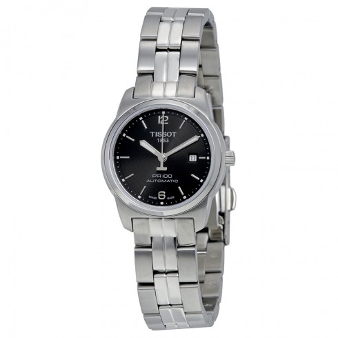 Tissot PR100 Automatic Black Dial Ladies Watch T0493071105700 watches