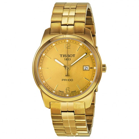 Tissot PR100 Gold PVD Men's Watch T0494103302700 watches