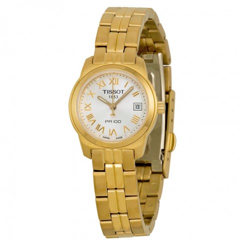 Tissot PR100 Silver Dial Ladies Watch T0492103303300 watches