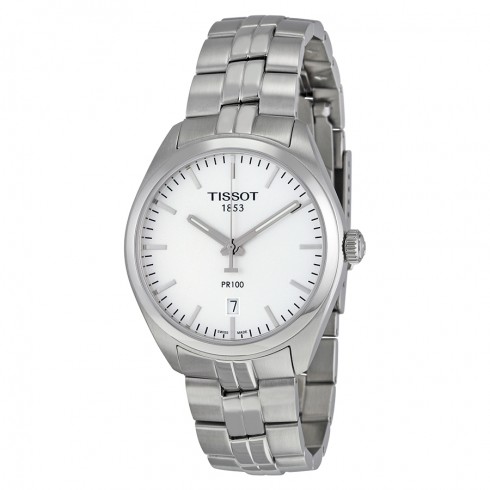 Tissot PR100 Silver Dial Stainless Steel Men's Watch T1014101103100 watches