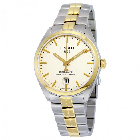Tissot PR100 Silver Dial Two Tone Stainless Steel Men's Watch T1014512203100 watches