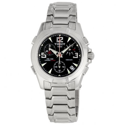 Tissot PR100 Steel Chronograph Black Men's Watch T14.1.486.52 watches