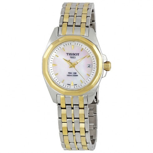 Tissot PRC 100 Mother of Pearl Ladies Watch T0080102211100 watches