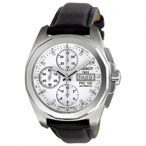 Tissot PRC 100 Quadrato Chronograph White Dial Men's Watch T0084141603100 watches