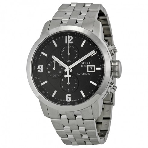 Tissot PRC 200 Automatic Chronograph Black Dial Stainless Steel Men's Watch T0554271105700 watches