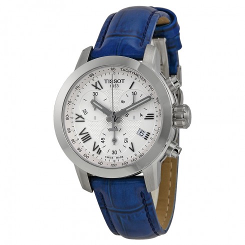 Tissot PRC 200 Chronograph Silver Dial Stainless Steel Ladies Watch T0552171603300 watches