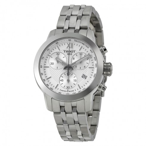 Tissot PRC200 Chronograph White Dial Stainless Steeel Ladies Watch T0552171101800 watches