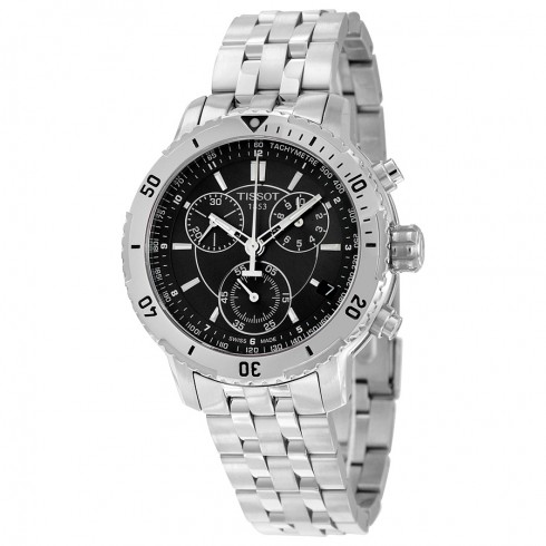 Tissot PRS 200 Chronograph Black Dial Quartz Sport Men's Watch T0674171105100 watches
