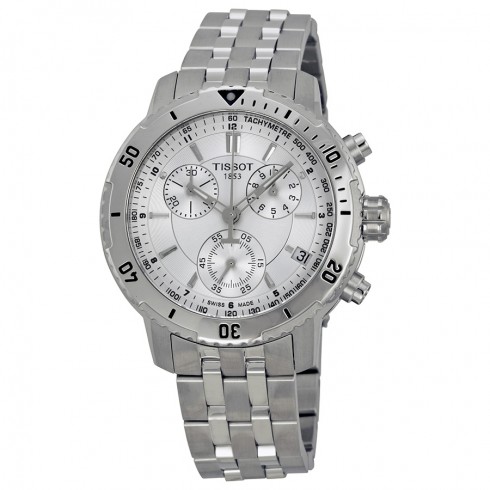 Tissot PRS 200 Silver Dial Chronograph Stainless Steel Bracelet Men's Watch T067.417.11.031.00 watches