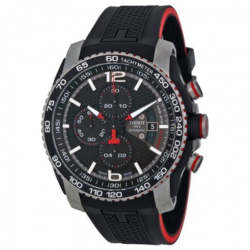 Tissot PRS 516 Black Dial Chronograph Black Rubber Men's Watch T0794272705700 watches
