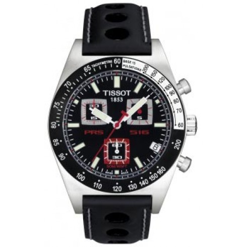 Tissot PRS516 Steel Chronograph Black Men's Watch T91.1.426.51 watches