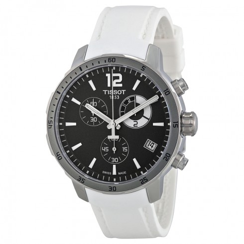 Tissot Quickster Soccer World Cup Black Dial White Silicone Men's Watch T0954491706700 watches