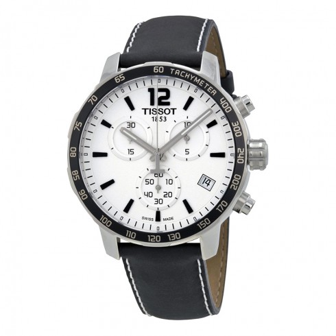 Tissot Quickster Soccer World Cup White Dial Black Leather Men's Watch T0954171603700 watches