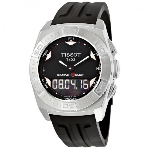 Tissot Racing-Touch Black Dial Black Chronograph Rubber Strap Men's Watch T0025201705100 watches