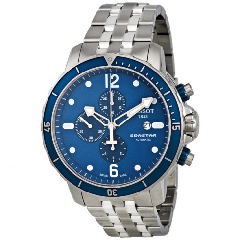 Tissot Seastar Chronograph Blue Dial Men's Watch T066.427.11.047.00 watches