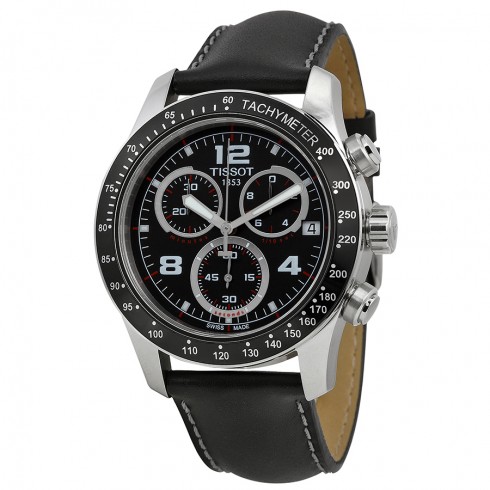 Tissot Sport V8 Black Dial Black Leather Men's Watch T039.417.16.057.02 watches