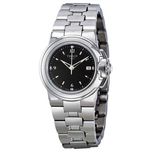 Tissot Sport-T Lady Quartz Black Dial Ladies Watch T0802101105700 watches