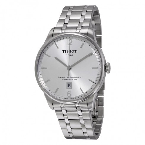 Tissot T-Classic Chemin Des Tourelles Automatic Silver Dial Stainless Steel Men's Watch T0994071103700 watches