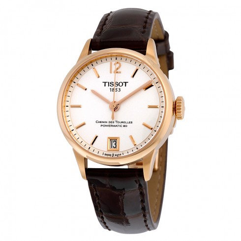 Tissot T-Classic Chemin Des Tourelles Automatic Silver Dial Ladies Watch T0992073603700 watches