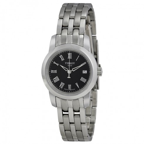 Tissot T-Classic Dream Black Roman Numeral Dial Ladies Watch T033.210.11.053.00 watches