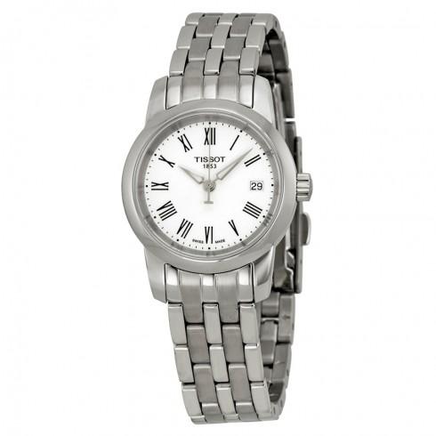 Tissot T-Classic Dream White Dial Stainless Steel Ladies Watch T033.210.11.013.00 watches