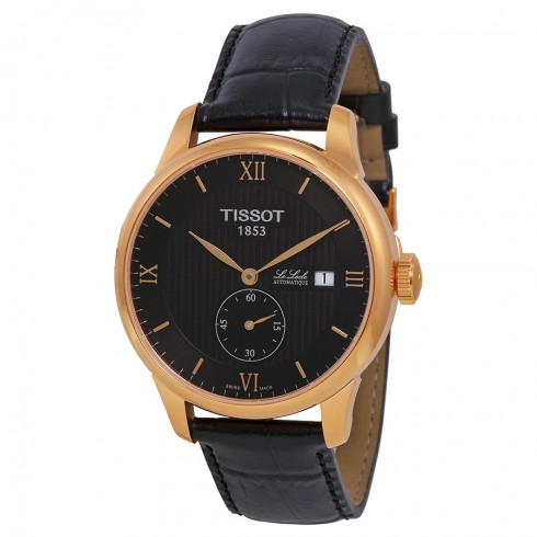 Tissot T Classic Le Locle Automatic Black Dial Black Leather Men's Watch T0064283605801 watches