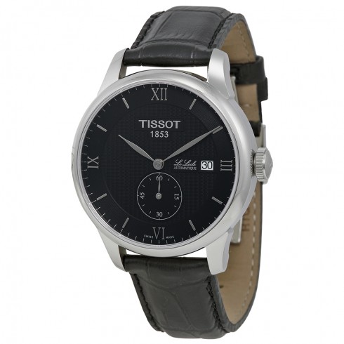 Tissot T Classic Le Locle Automatic Petite Black Dial Black Leather Men's Watch T0064281605801 watches