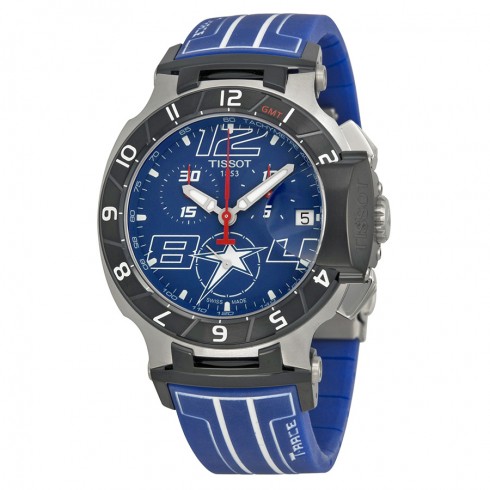 Tissot T Race Chronograph Blue Dial Blue Silicone Men's Watch T0484172704700 watches