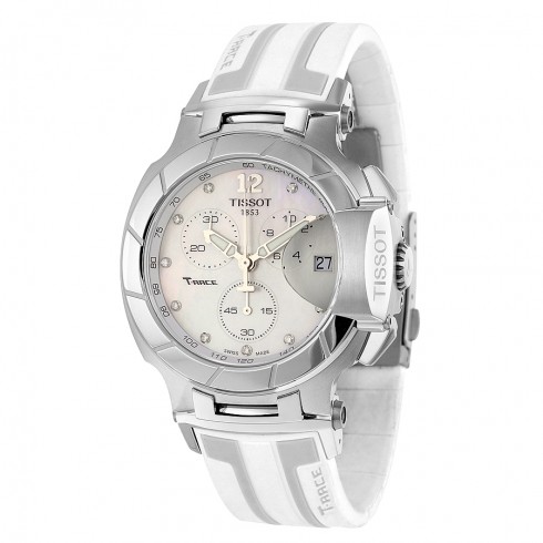 Tissot T-Race White Mother Of Pearl Dial White Silicone Men's Sports Watch T0484171711600 watches
