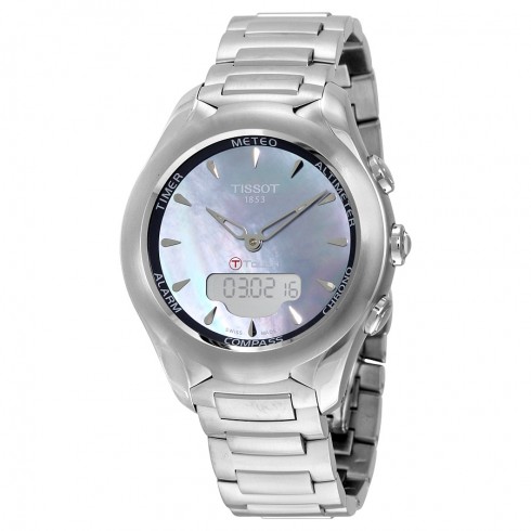 Tissot T-Touch Solar Lady Mother of Pearl Dial Stainless Steel Ladies Watch T0752201110101 watches