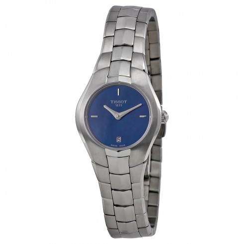 Tissot T Trend T Round Blue Dial Stainless Steel Ladies Watch T0960091113100 watches