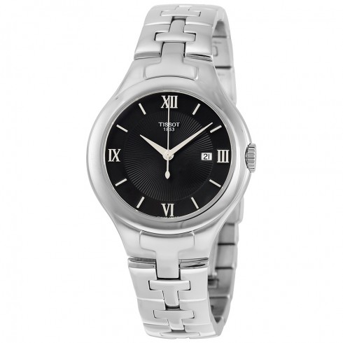 Tissot T-Trend T12 Black Dial Stainless Steel Ladies Watch T0822101105800 watches