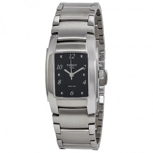 Tissot T-10 Black Dial Stainless Steel Ladies Watch Ladies Watch T0733101105701 watches