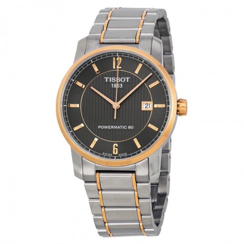 Tissot T-Classic Automatic Black Dial Titanium Men's Watch T0874075506700 watches