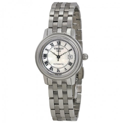 Tissot T-Classic Automatic Mother of Pearl Dial Stainless Steel Ladies Watch T0452071111300 watches